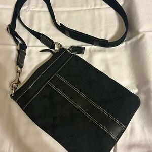 Coach Black Monogram crossbody